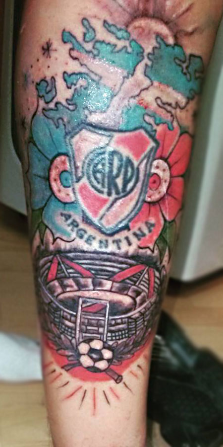 Tattoo artwork - Football themed tattoo